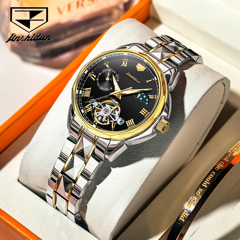 Skeleton Mechanical Watch - Jam Tangan Wanita JSDUN 8937 Otomatis
