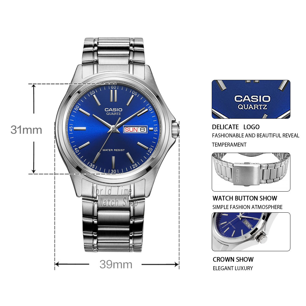 Smartwatch Casio Watches For Men - Jam Tangan Casio Pria Sederhana Kalender