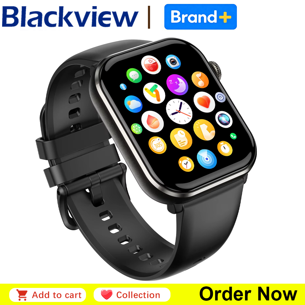 Smartwatch Square Watches For Men - Blackview R60 Jam Tangan Pintar Panggilan