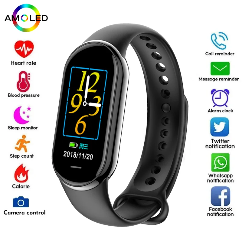 Smartwatch Square Watches For Men - Jam Tangan Pintar M8 Band Kecil