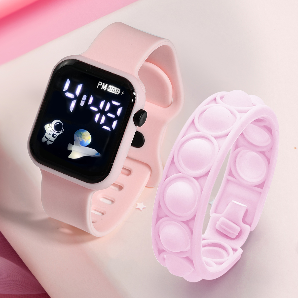 Smartwatch Watches For Girls - Jam tangan pintar anak, 2 buah