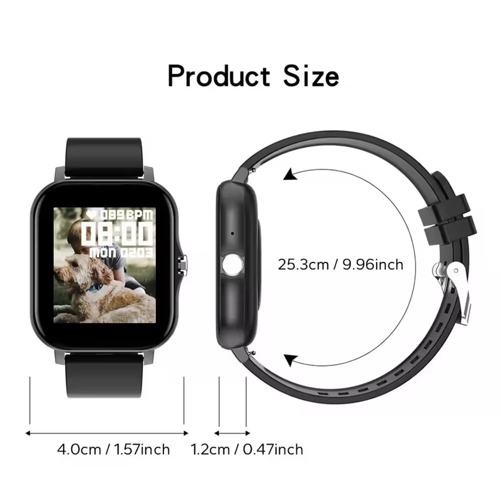Lenovo 2026 Jam Tangan Pintar  - Smartwatch Square Watches For Men ulasan dan harga