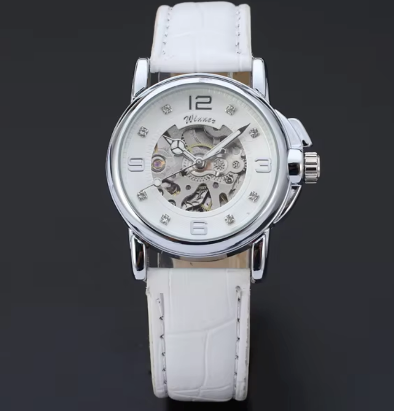 T-WINNER Jam Tangan Kulit Klas - Skeleton Mechanical Watch ulasan dan harga