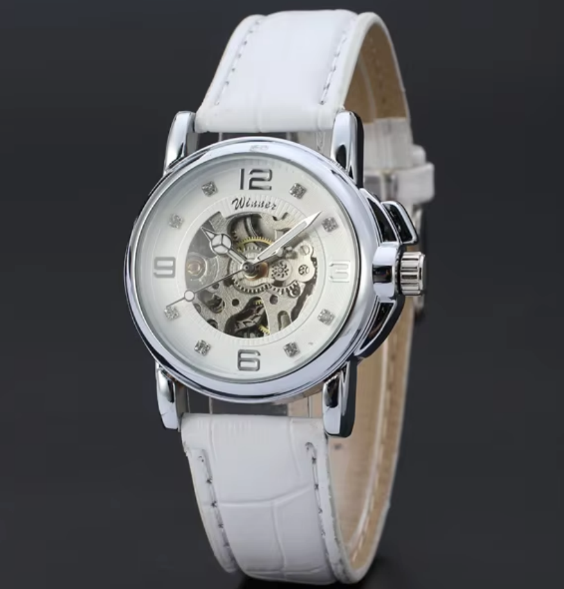 T-WINNER Jam Tangan Kulit Klas - Skeleton Mechanical Watch ulasan dan harga