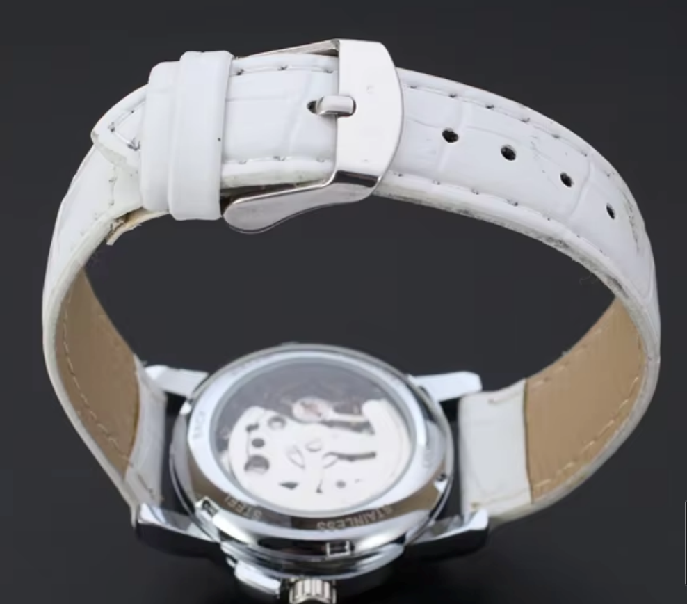 T-WINNER Jam Tangan Kulit Klas - Skeleton Mechanical Watch ulasan dan harga