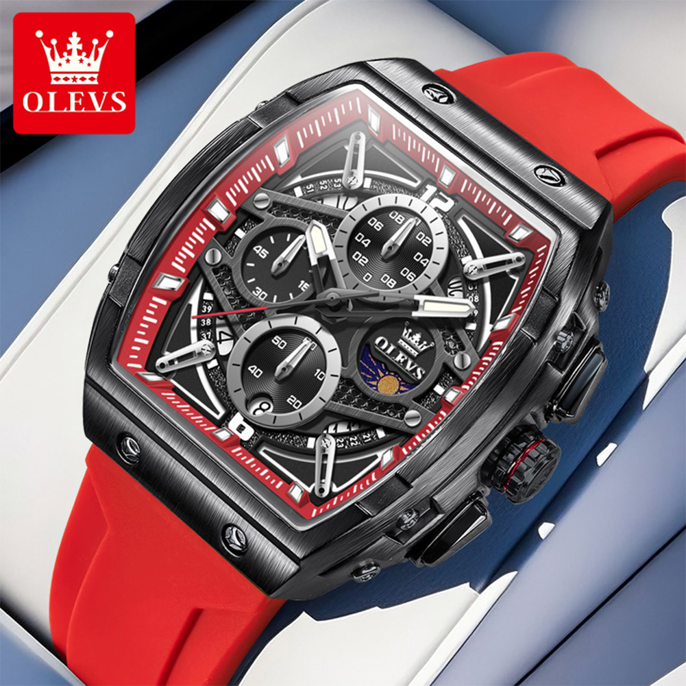 OLEVS 2975 Jam Tangan Pria Jam - Skeleton Mechanical Watch ulasan dan harga