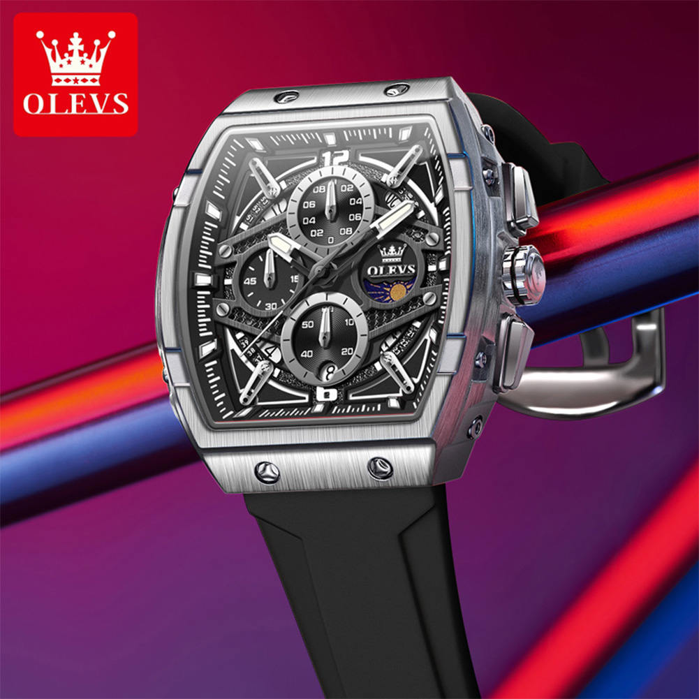 OLEVS 2975 Jam Tangan Pria Jam - Skeleton Mechanical Watch ulasan dan harga