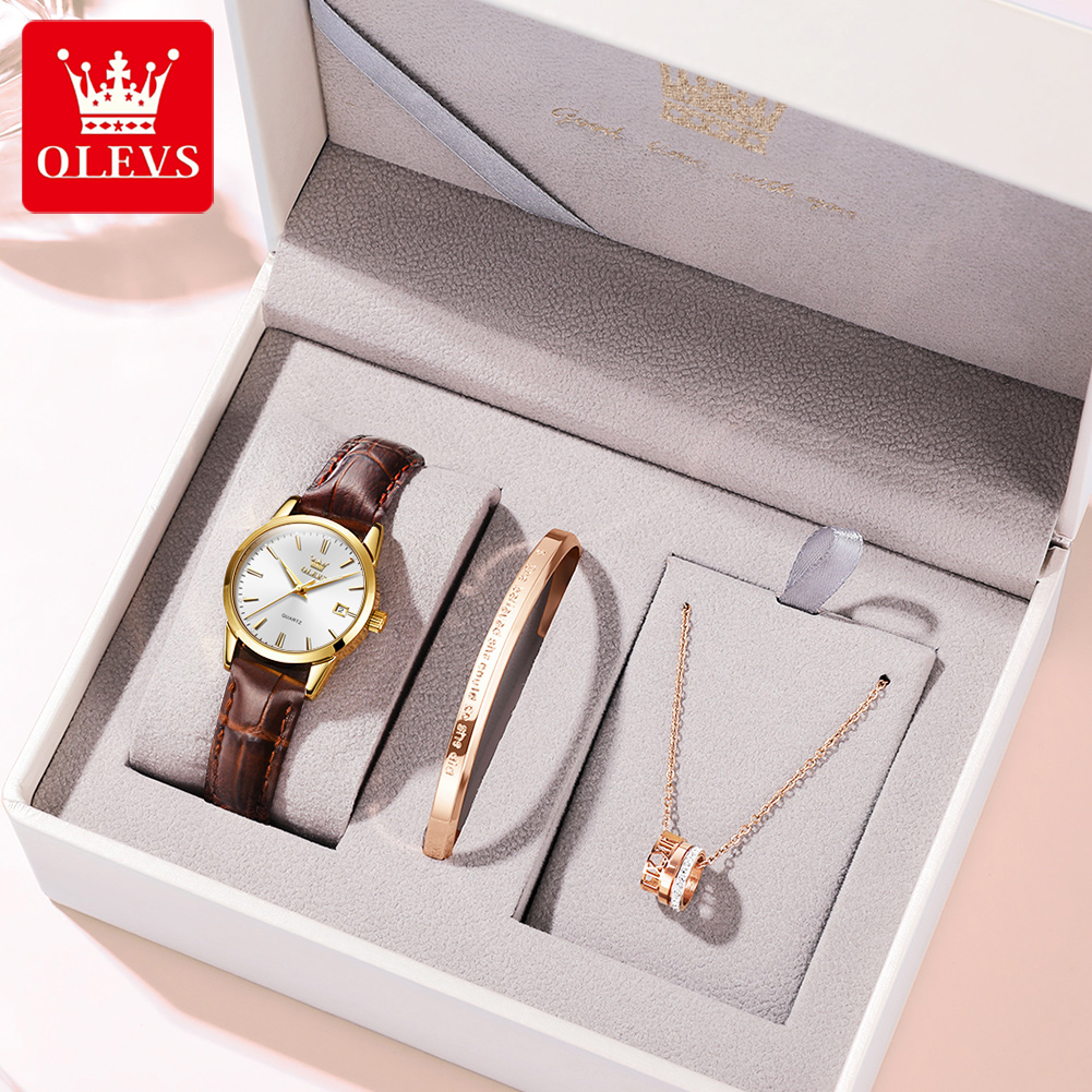 Jam Tangan OLEVS 6898 Jam Tang - Leather Watch Strap ulasan dan harga