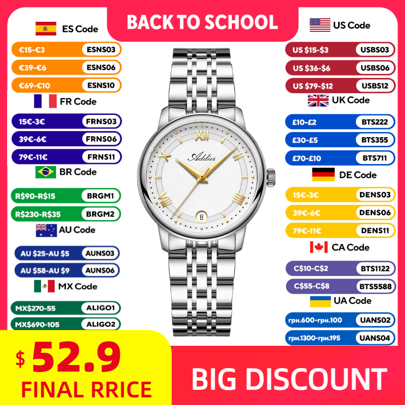 ADDIES Jam Tangan Wanita Kuars - Waterproof Diving Watch ulasan dan harga