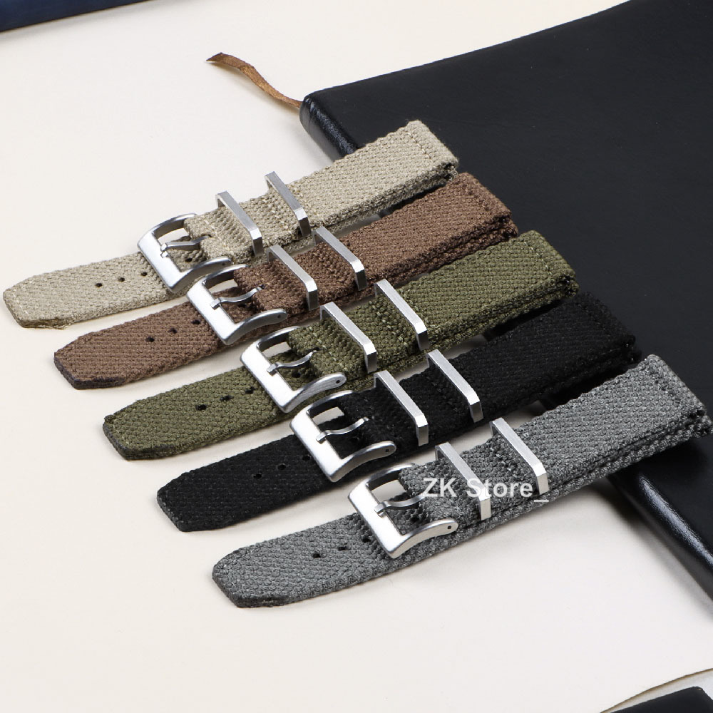 Tali jam tangan nilon Linen 20 - Smartwatch Army Watches For Men ulasan dan harga