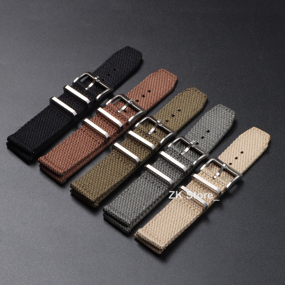 Tali jam tangan nilon Linen 20 - Smartwatch Army Watches For Men ulasan dan harga