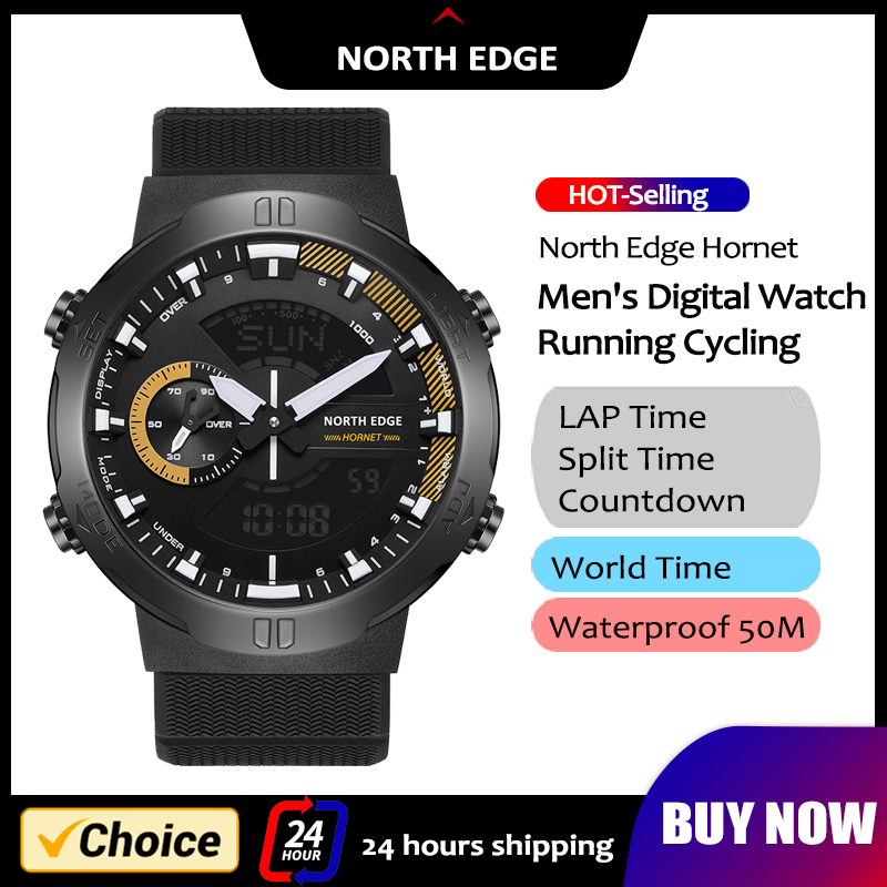 NORTH EDGE jam tangan pintar p - Smartwatch Army Watches For Men ulasan dan harga