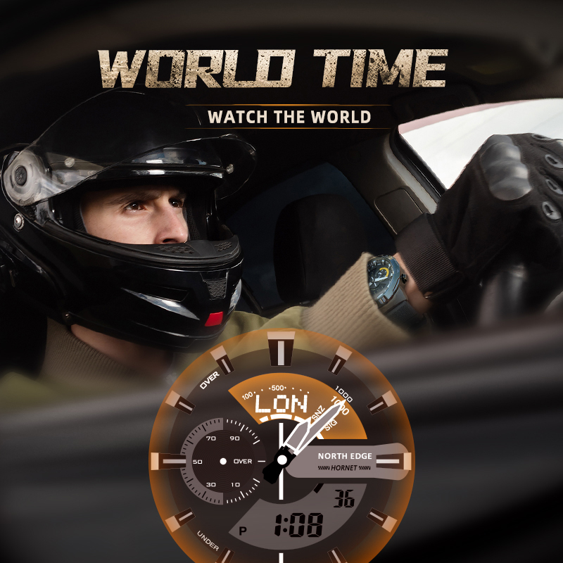 NORTH EDGE jam tangan pintar p - Smartwatch Army Watches For Men ulasan dan harga
