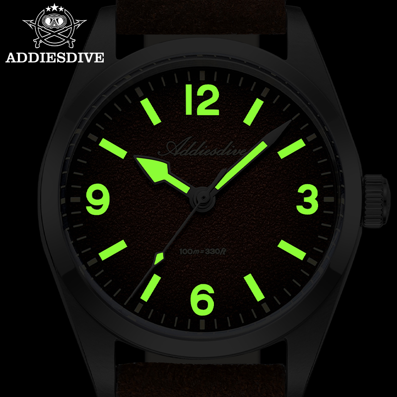 ADDIESDIVE Jam Tangan Kaca Saf - Leather Watch Strap ulasan dan harga