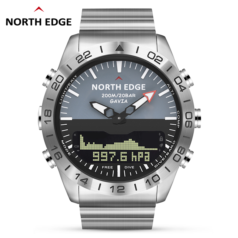 NORTH EDGE jam tangan cerdas p - Smartwatch Army Watches For Men ulasan dan harga