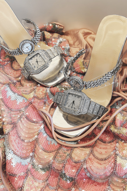 Sepatu hak tinggi kristal desa - Leather Watch Strap ulasan dan harga