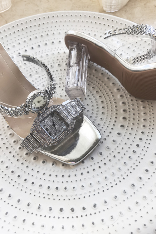 Sepatu hak tinggi kristal desa - Leather Watch Strap ulasan dan harga