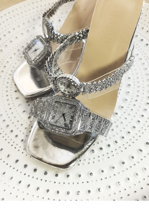 Sepatu hak tinggi kristal desa - Leather Watch Strap ulasan dan harga