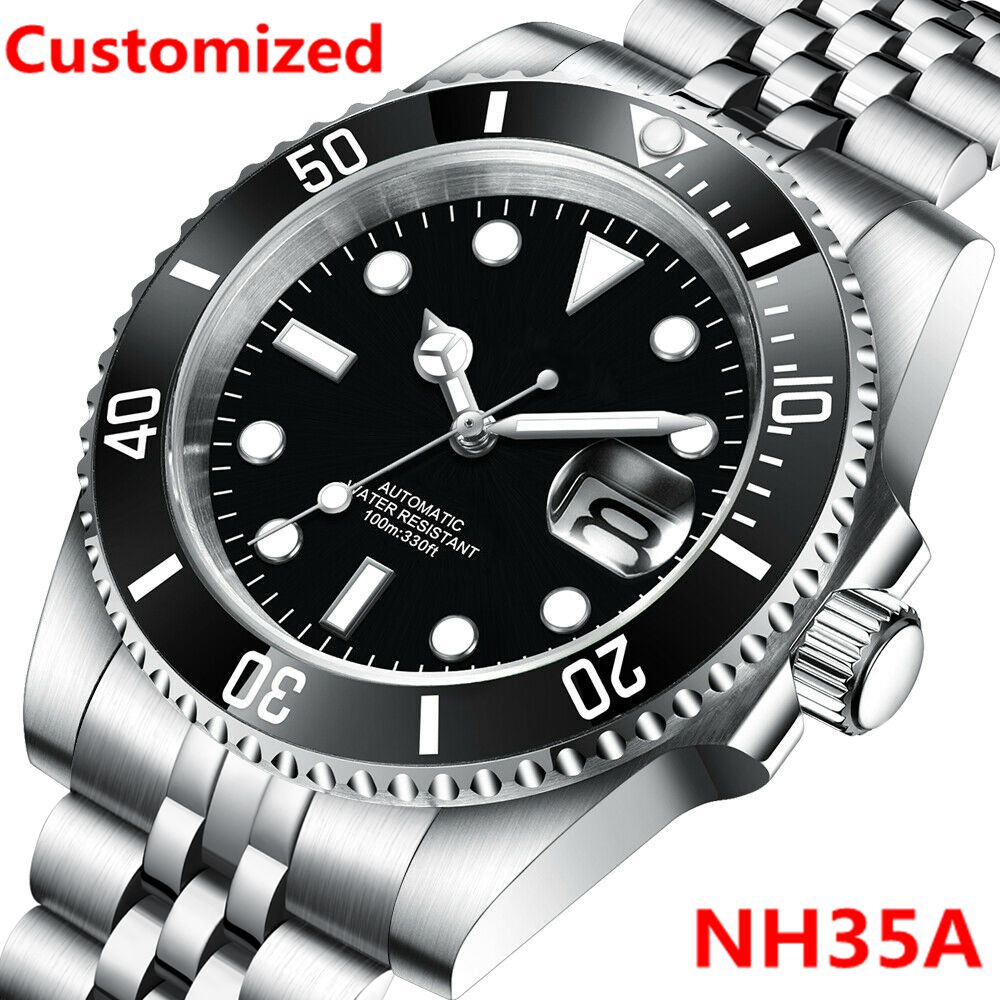 Logo DIY 40MM Jam Tangan Menye - Waterproof Diving Watch ulasan dan harga