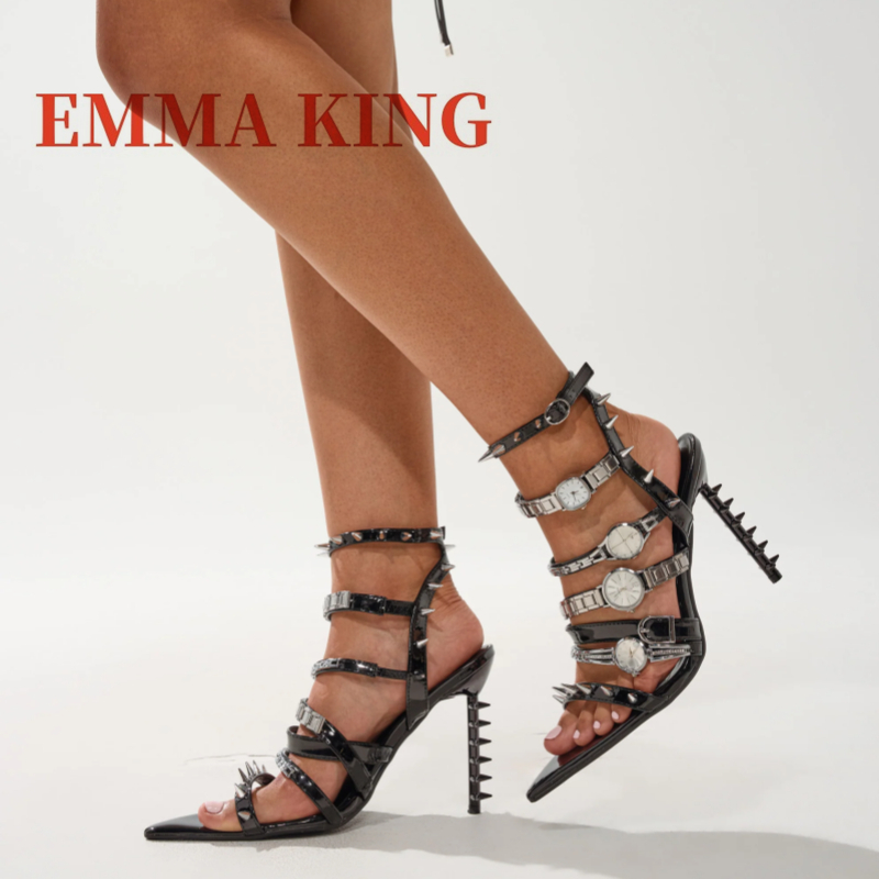 Sandal Stiletto Ujung Runcing  - Leather Watch Strap ulasan dan harga