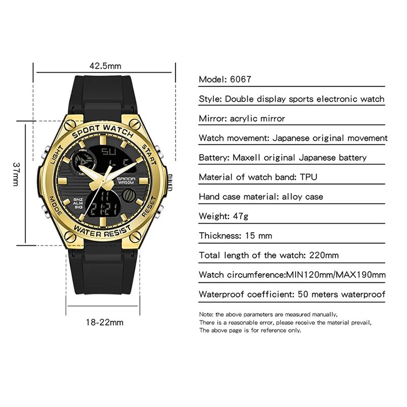 SANDA jam tangan Digital LED w - Minimalist Thin Watch ulasan dan harga
