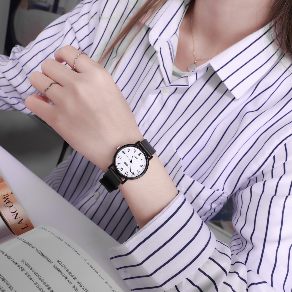 YIKAZE jam tangan wanita seder - Minimalist Thin Watch ulasan dan harga