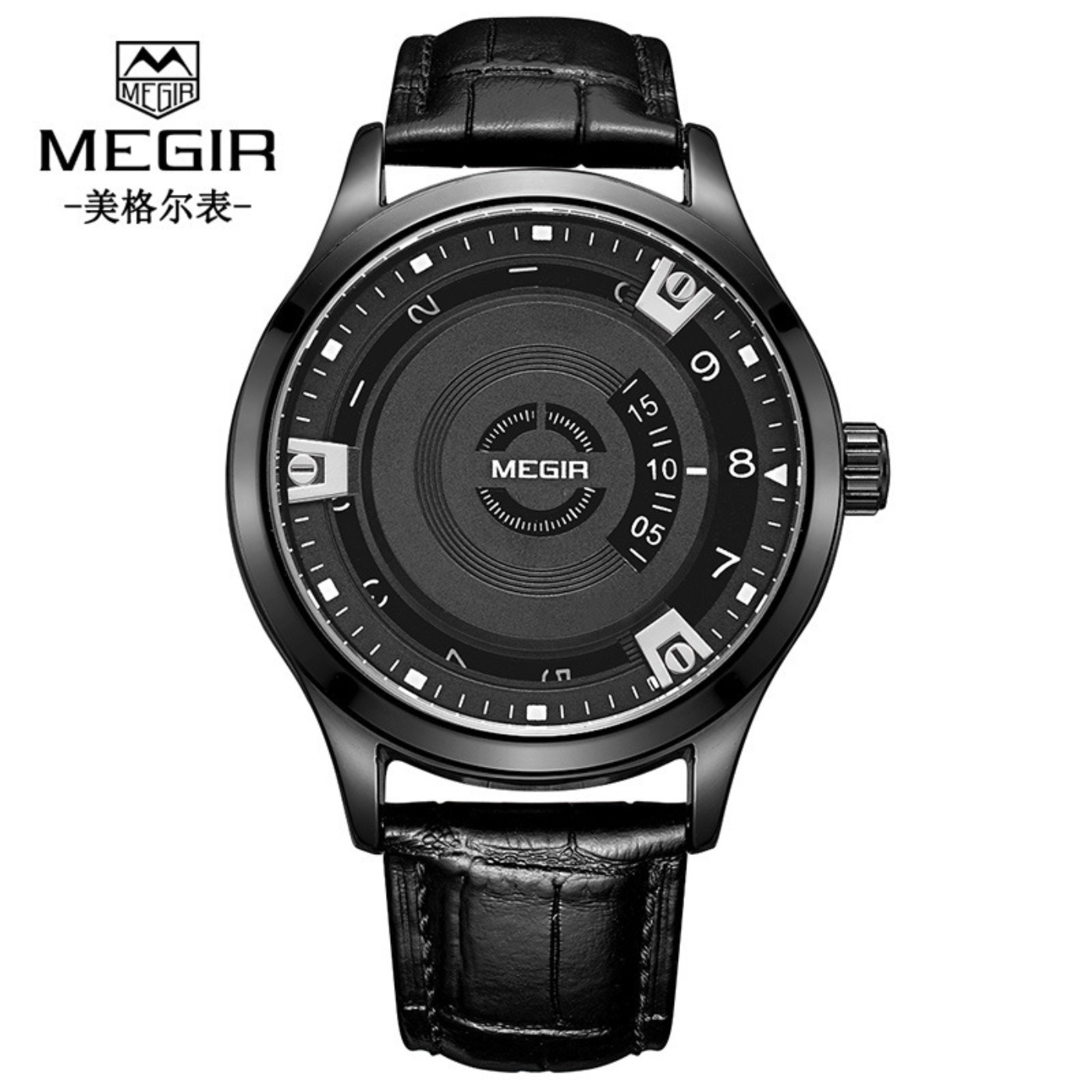 MEGIR Jam Tangan Pria Jam Tang - Leather Watch Strap ulasan dan harga
