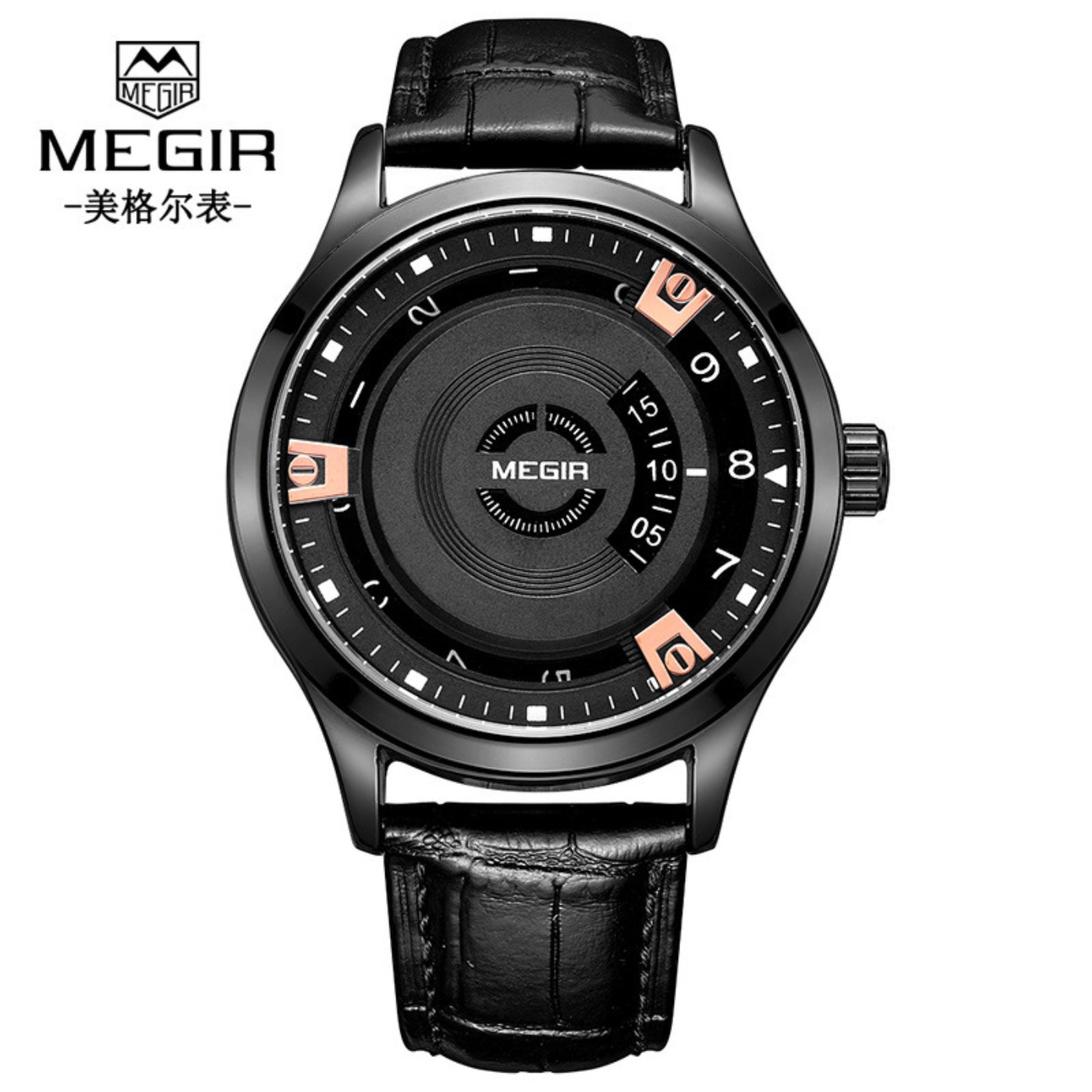 MEGIR Jam Tangan Pria Jam Tang - Leather Watch Strap ulasan dan harga