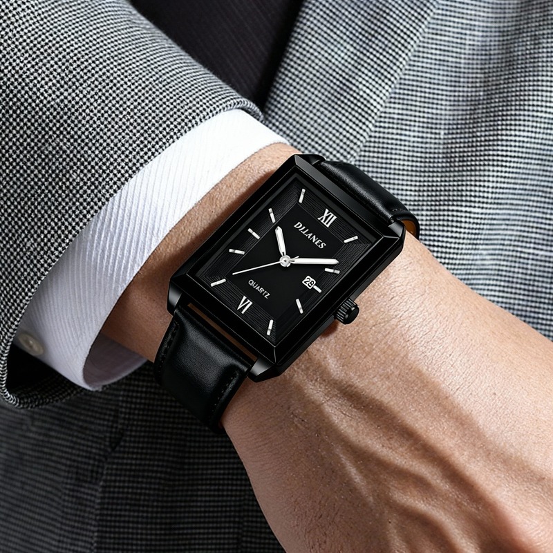Jam Tangan Pria Kulit Kasual J - Smartwatch Square Watches For Men ulasan dan harga