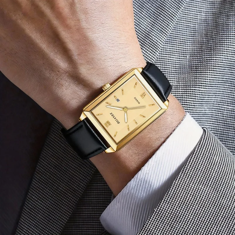 Jam Tangan Pria Kulit Kasual J - Smartwatch Square Watches For Men ulasan dan harga