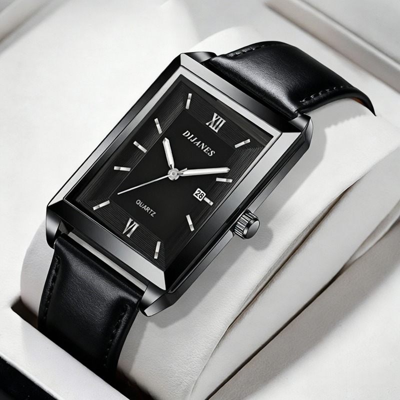 Jam Tangan Pria Kulit Kasual J - Smartwatch Square Watches For Men ulasan dan harga