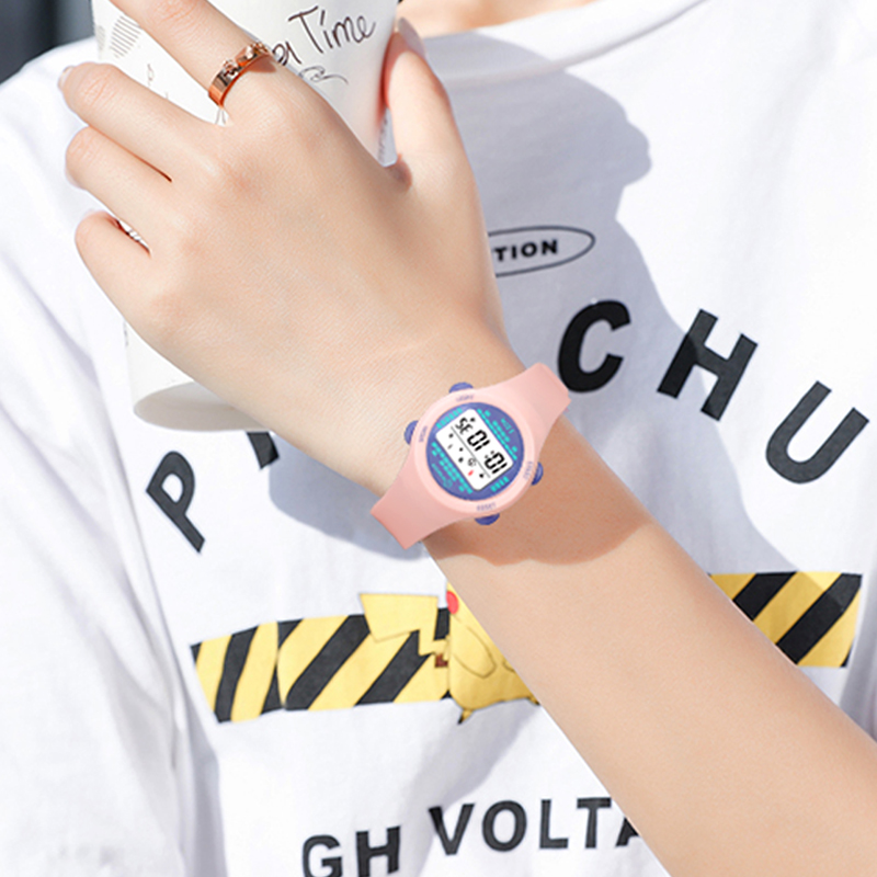 Jam tangan anak elektronik, ja - Smartwatch Pink Watches For Kids ulasan dan harga
