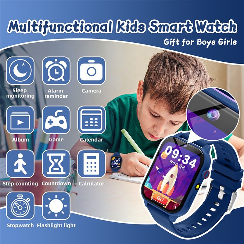 BNVN-Jam Tangan Pintar Anak-an - Smartwatch Watches Birthday Gift For Boys ulasan dan harga