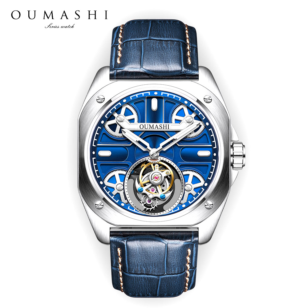 Jam tangan pria mewah 41mm Tou - Skeleton Mechanical Watch ulasan dan harga