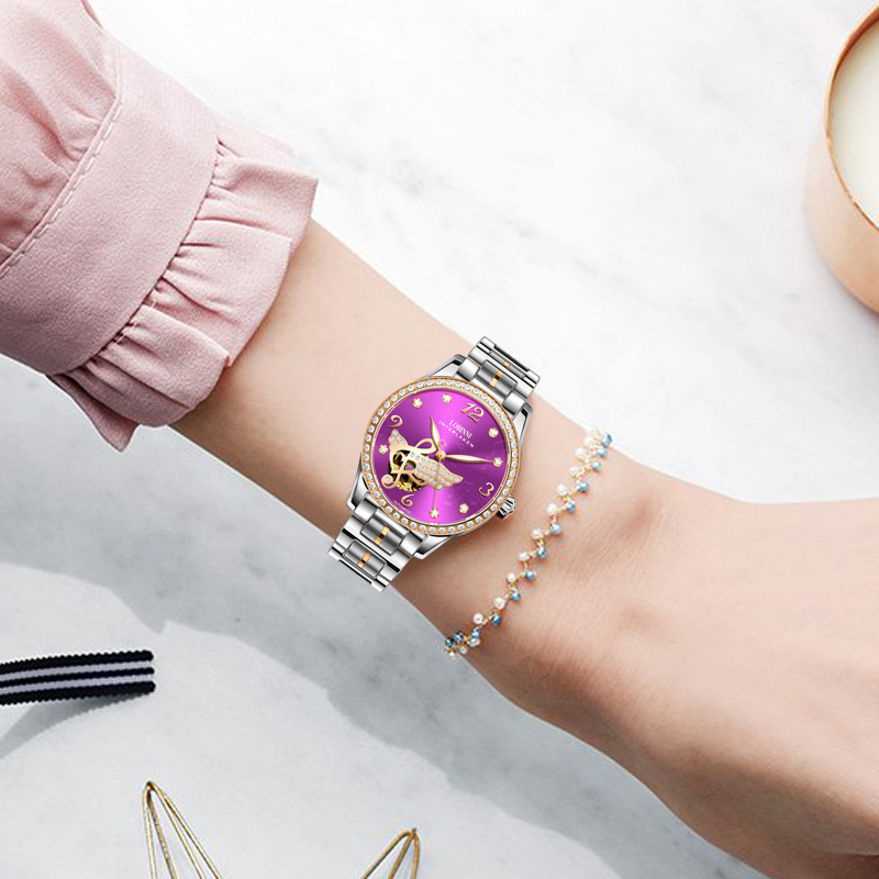LOBINNI jam tangan mekanis wan - Skeleton Mechanical Watch ulasan dan harga