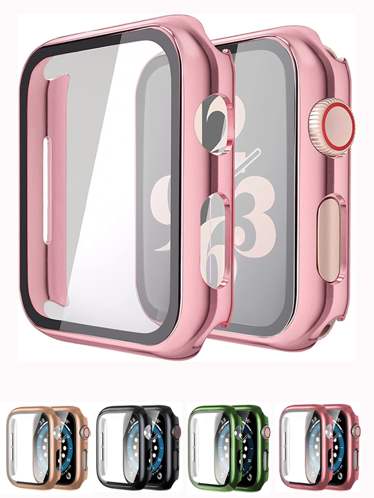 Kaca + casing untuk Apple Watc - Smartwatch Watches For Girls ulasan dan harga
