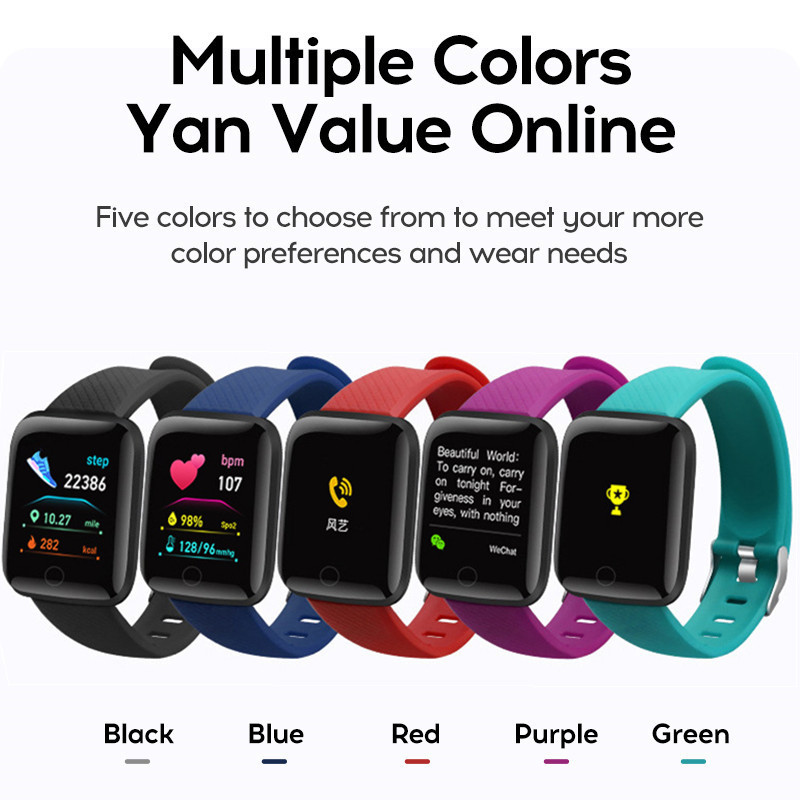 116plus Jam Tangan Pintar Pria - Smartwatch Square Watches For Men ulasan dan harga