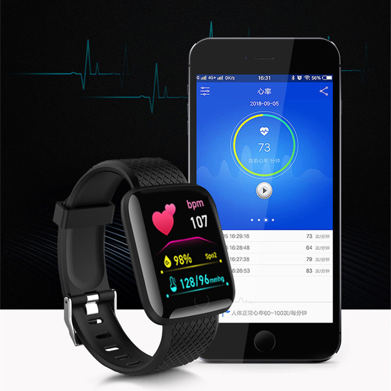 116plus Jam Tangan Pintar Pria - Smartwatch Square Watches For Men ulasan dan harga