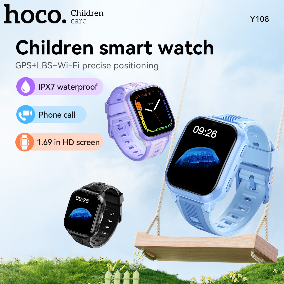 Jam Tangan Pintar Anak HOCO Y1 - Smartwatch Watches For Kid Girl ulasan dan harga