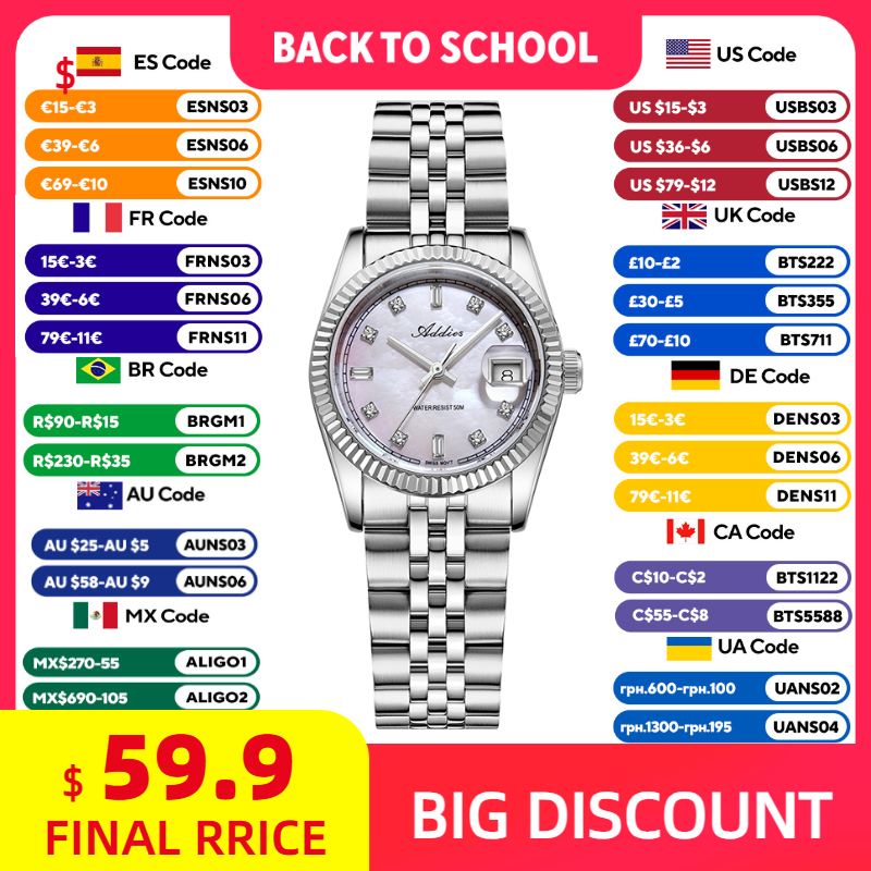ADDIES 585 Jam Tangan Kuarsa W - Waterproof Diving Watch ulasan dan harga