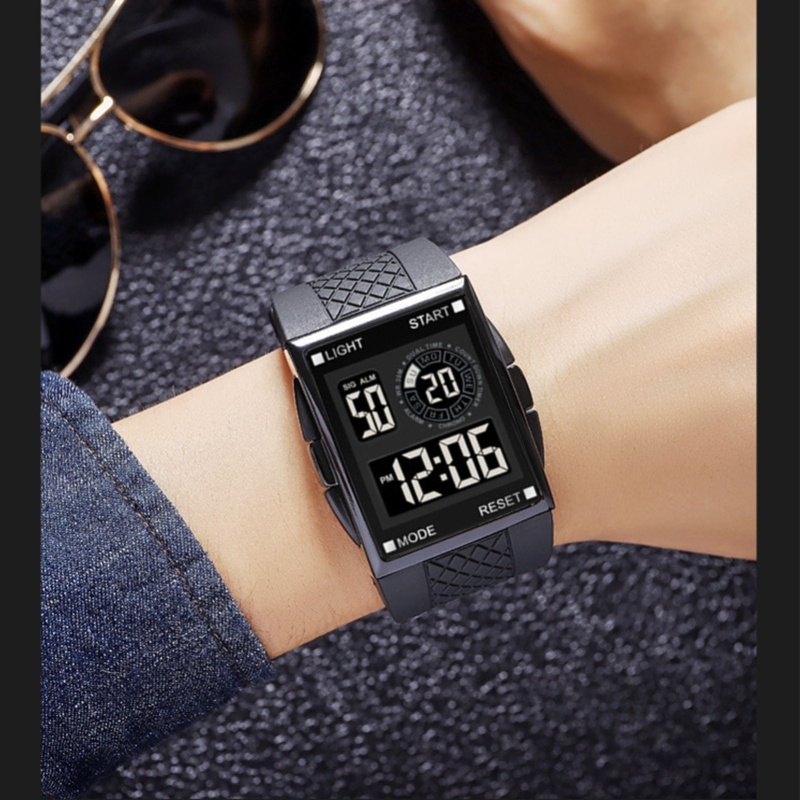 Jam Tangan Olahraga Digital St - Leather Watch Strap ulasan dan harga