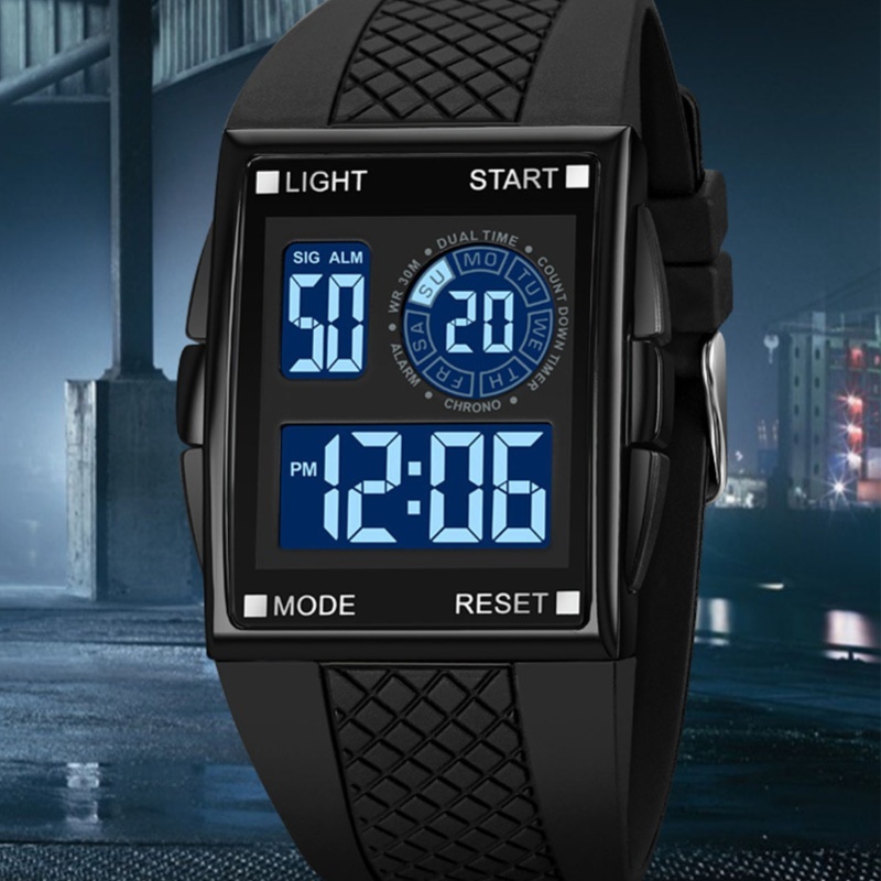 Jam Tangan Olahraga Digital St - Leather Watch Strap ulasan dan harga